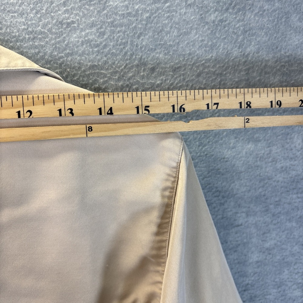 Vintage Liz & Me Silk Shirt Smock 1X P Big Pockets Beige Lagenlook Button Top - Picture 14 of 16